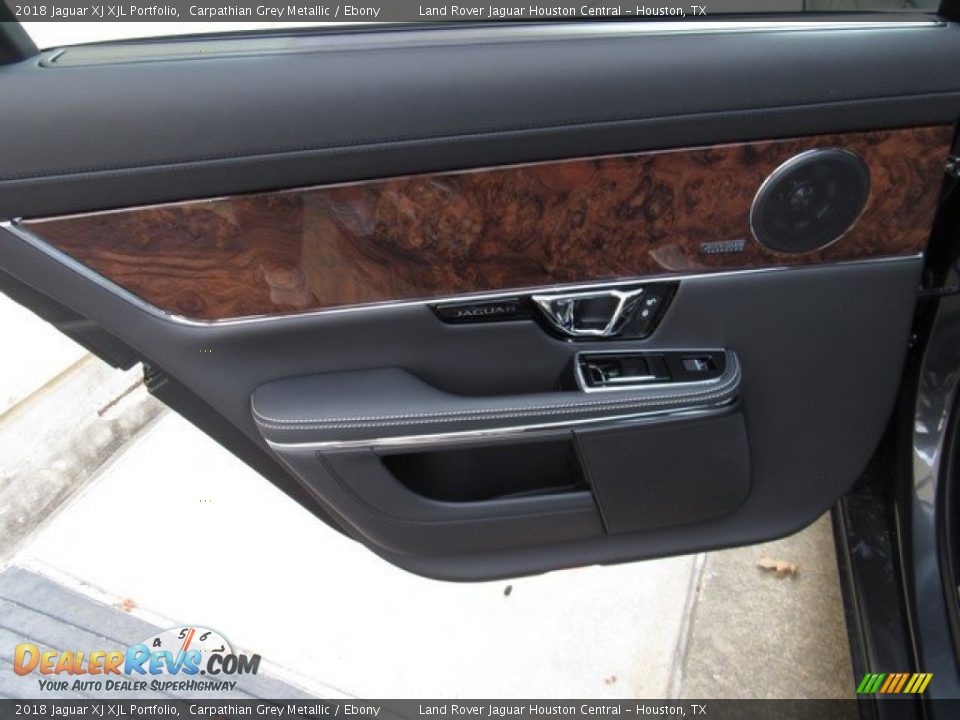 2018 Jaguar XJ XJL Portfolio Carpathian Grey Metallic / Ebony Photo #23