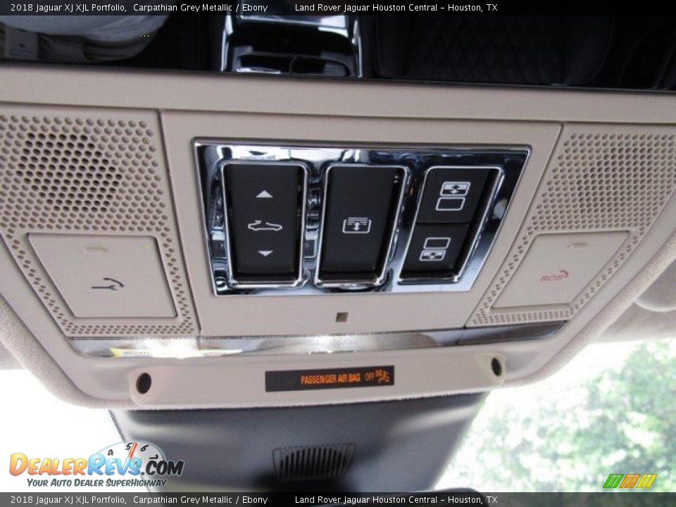 2018 Jaguar XJ XJL Portfolio Carpathian Grey Metallic / Ebony Photo #36
