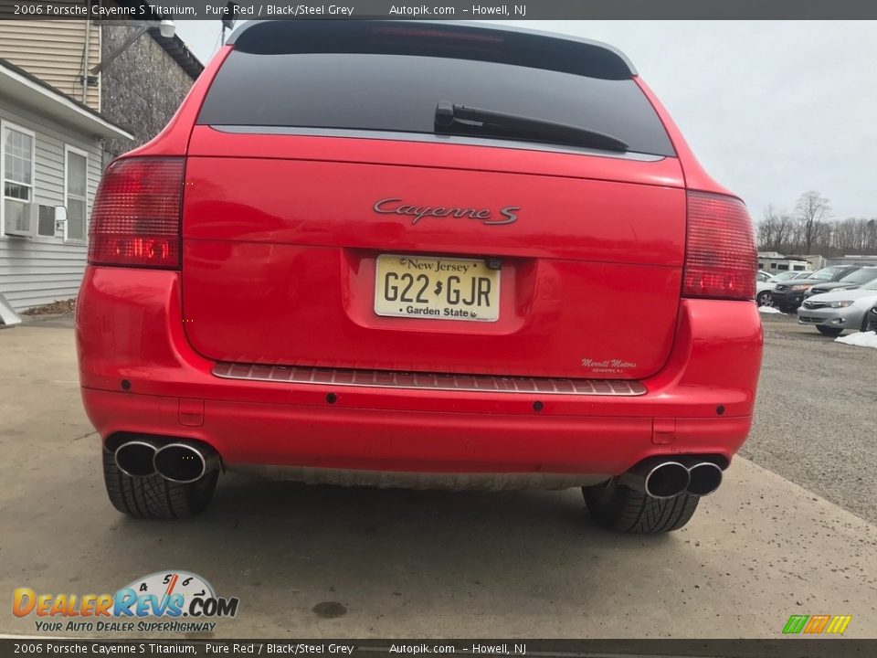 2006 Porsche Cayenne S Titanium Pure Red / Black/Steel Grey Photo #2