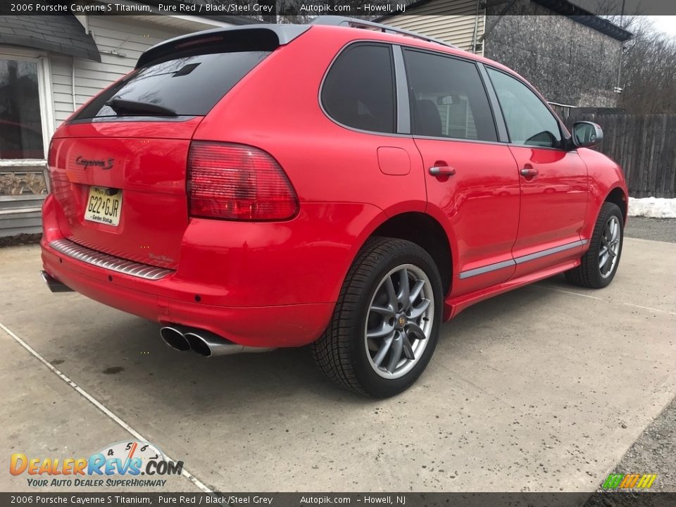 2006 Porsche Cayenne S Titanium Pure Red / Black/Steel Grey Photo #3