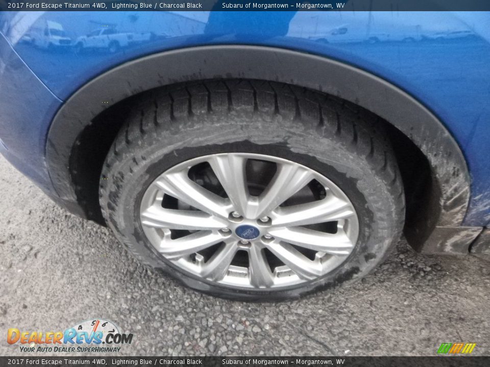2017 Ford Escape Titanium 4WD Lightning Blue / Charcoal Black Photo #3