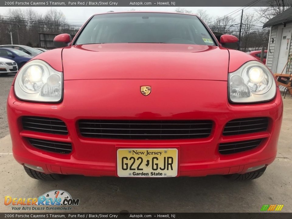 2006 Porsche Cayenne S Titanium Pure Red / Black/Steel Grey Photo #7