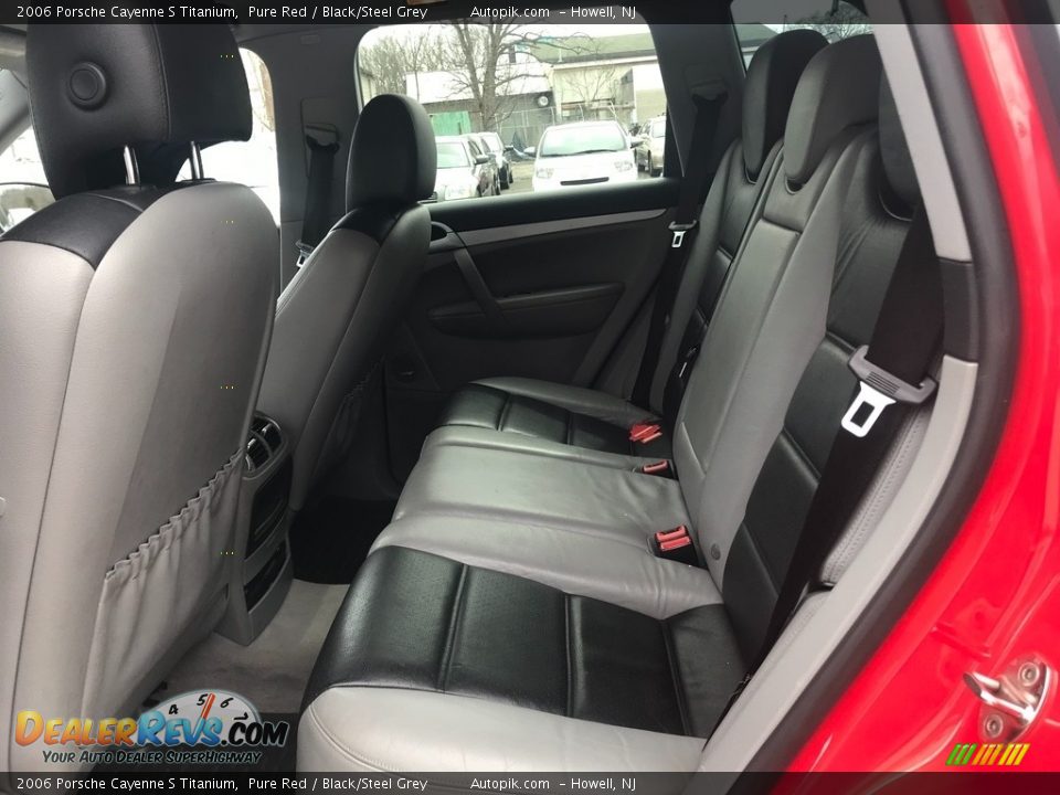 2006 Porsche Cayenne S Titanium Pure Red / Black/Steel Grey Photo #9