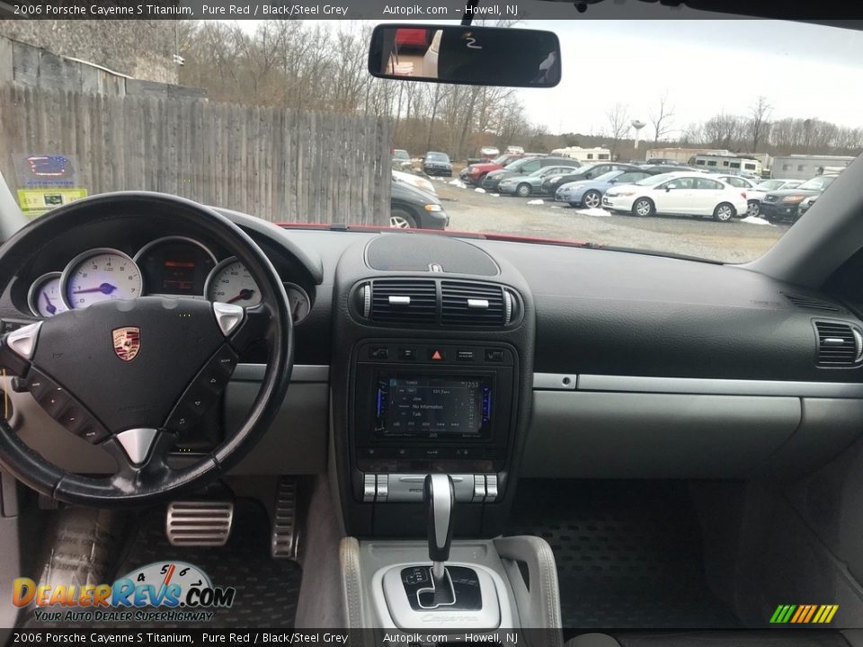 2006 Porsche Cayenne S Titanium Pure Red / Black/Steel Grey Photo #10