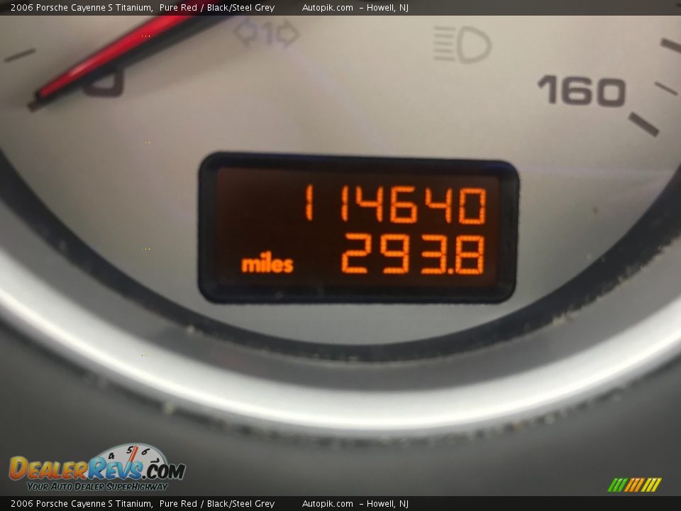 2006 Porsche Cayenne S Titanium Pure Red / Black/Steel Grey Photo #12