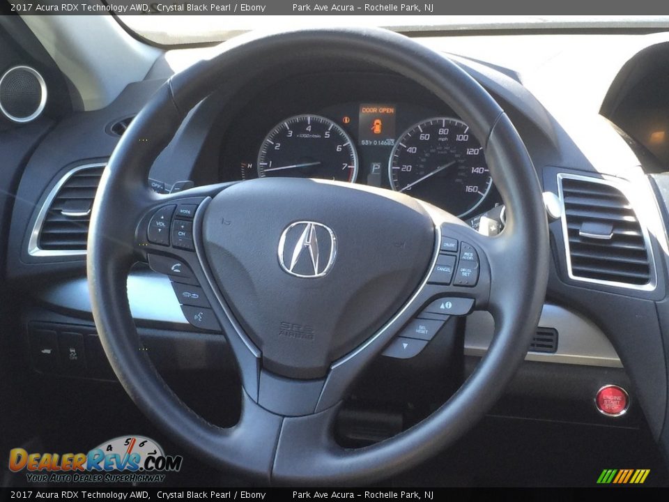 2017 Acura RDX Technology AWD Crystal Black Pearl / Ebony Photo #17