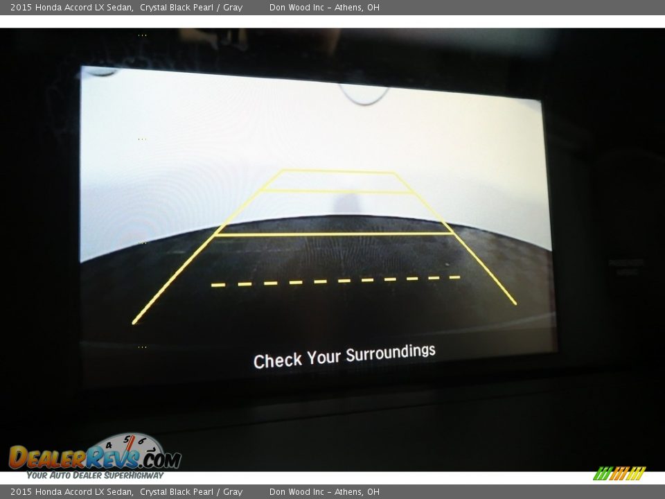 2015 Honda Accord LX Sedan Crystal Black Pearl / Gray Photo #2