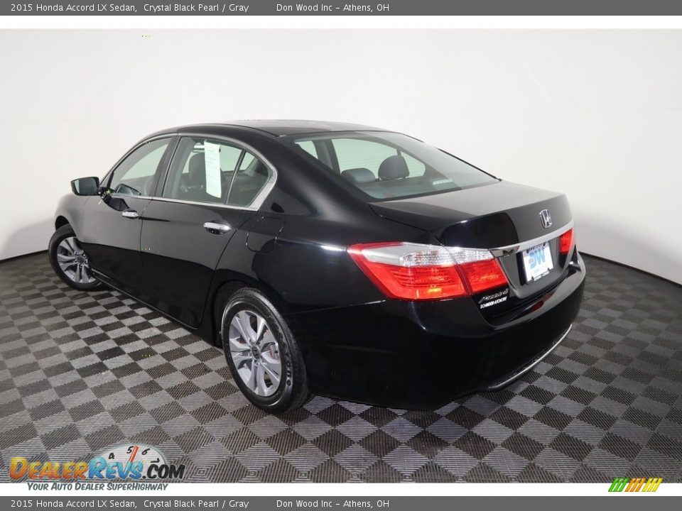 2015 Honda Accord LX Sedan Crystal Black Pearl / Gray Photo #9