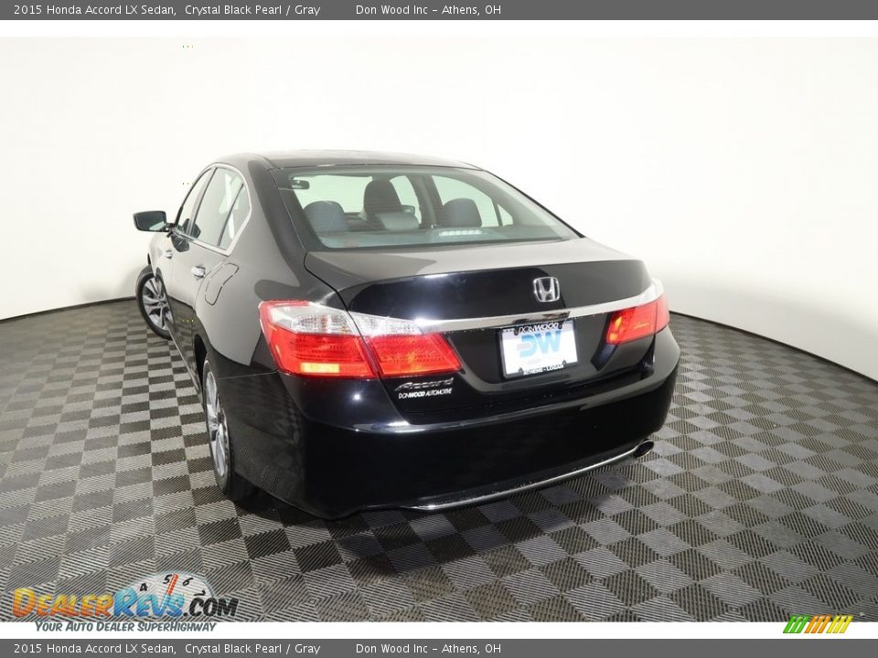 2015 Honda Accord LX Sedan Crystal Black Pearl / Gray Photo #10