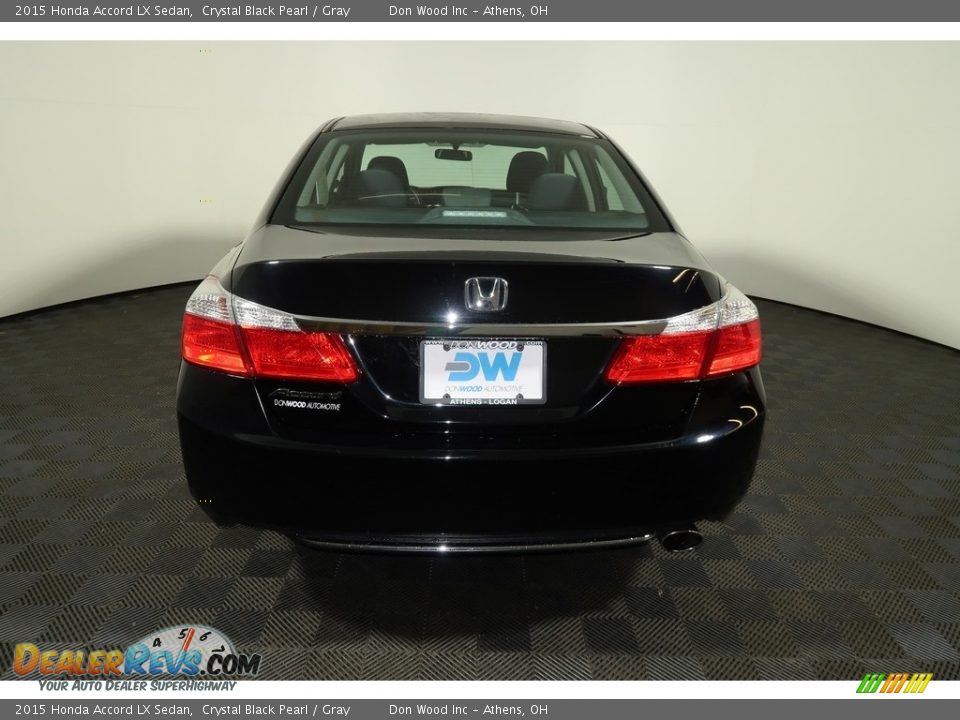 2015 Honda Accord LX Sedan Crystal Black Pearl / Gray Photo #11