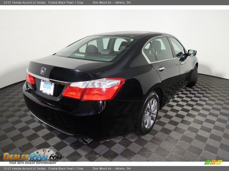 2015 Honda Accord LX Sedan Crystal Black Pearl / Gray Photo #13
