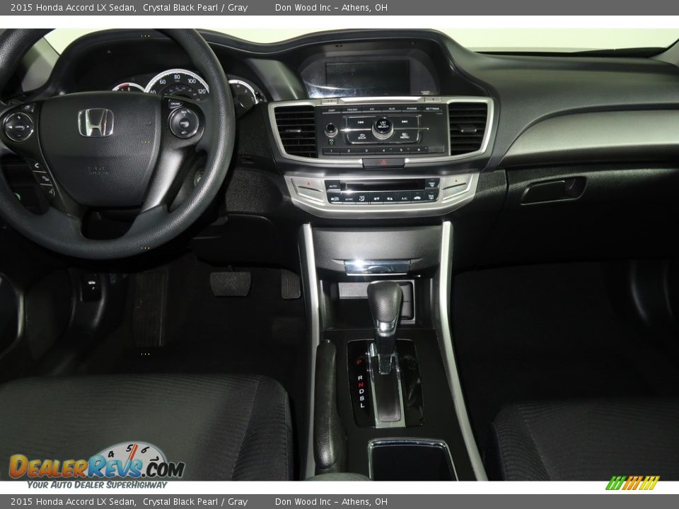 2015 Honda Accord LX Sedan Crystal Black Pearl / Gray Photo #14