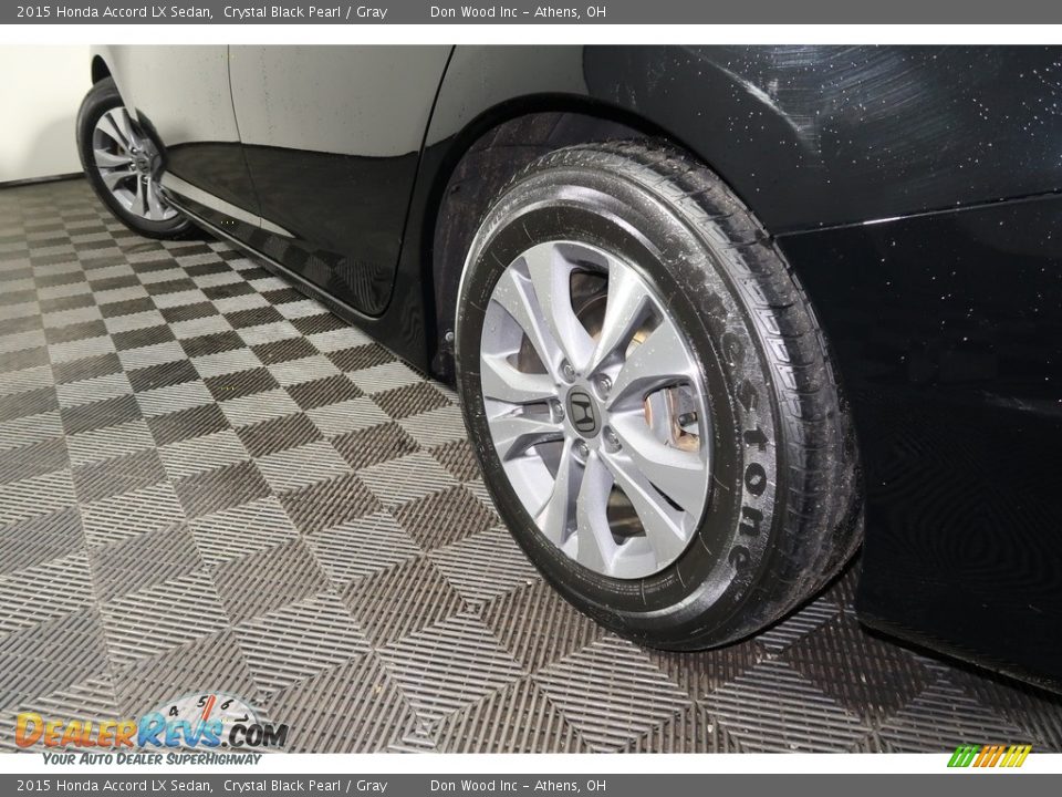 2015 Honda Accord LX Sedan Crystal Black Pearl / Gray Photo #20