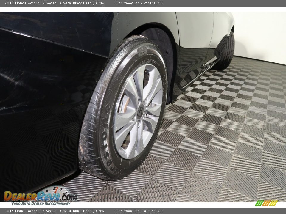 2015 Honda Accord LX Sedan Crystal Black Pearl / Gray Photo #21