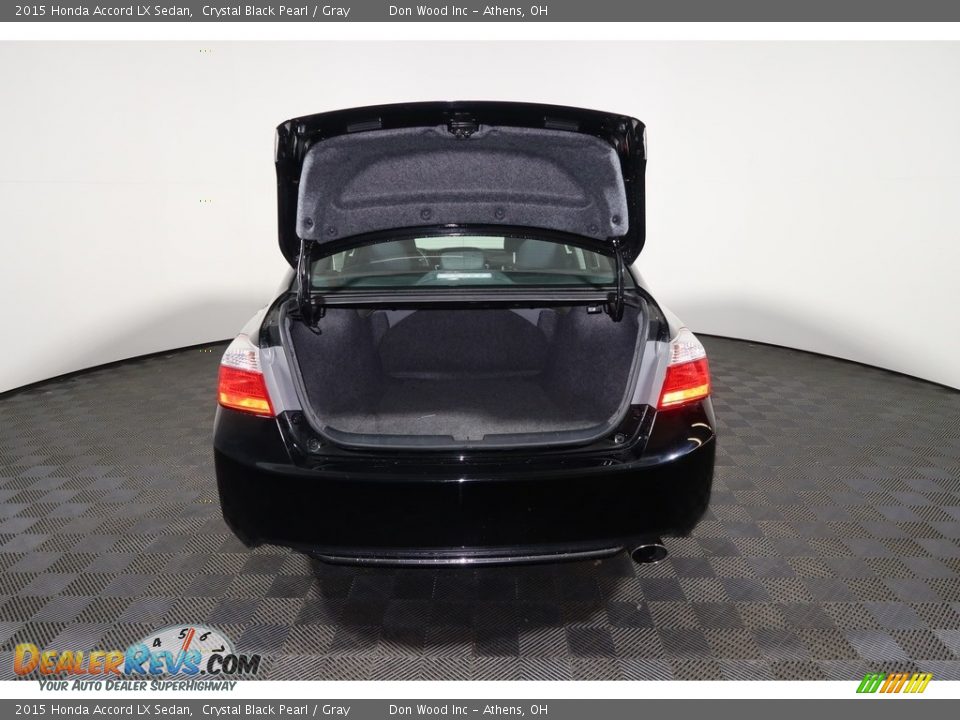 2015 Honda Accord LX Sedan Crystal Black Pearl / Gray Photo #22