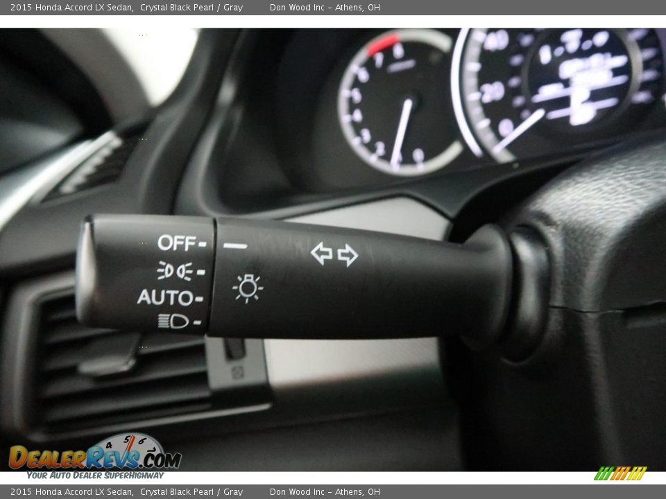 2015 Honda Accord LX Sedan Crystal Black Pearl / Gray Photo #31