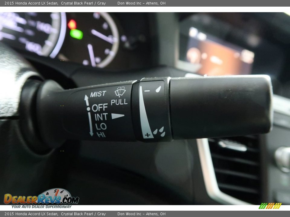 2015 Honda Accord LX Sedan Crystal Black Pearl / Gray Photo #32