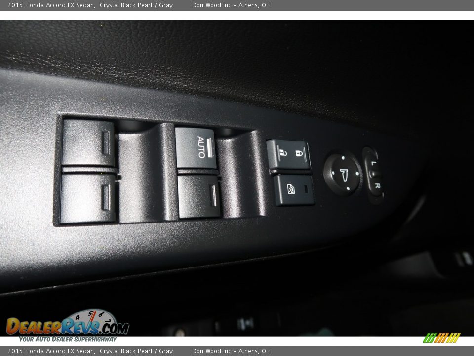 2015 Honda Accord LX Sedan Crystal Black Pearl / Gray Photo #33