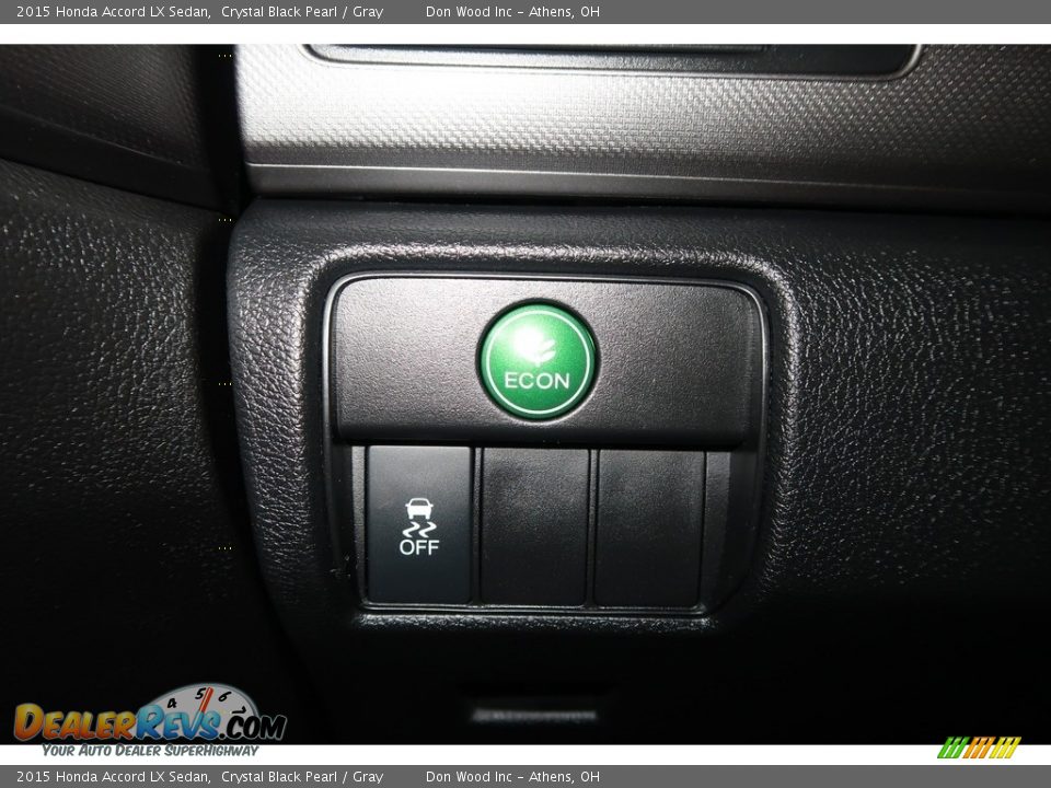2015 Honda Accord LX Sedan Crystal Black Pearl / Gray Photo #34