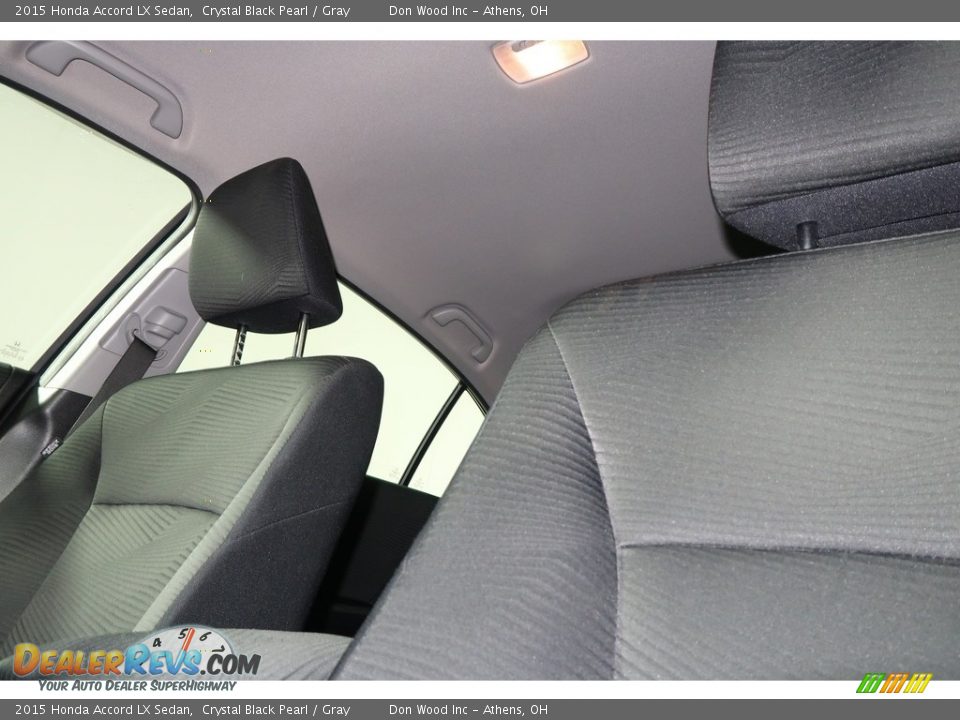 2015 Honda Accord LX Sedan Crystal Black Pearl / Gray Photo #35