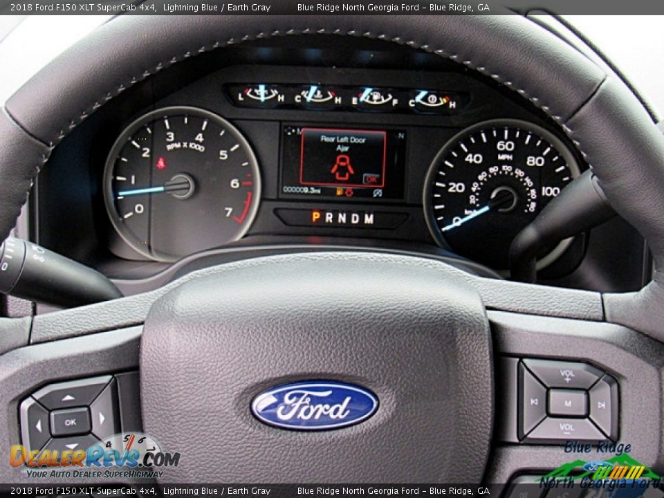 2018 Ford F150 XLT SuperCab 4x4 Lightning Blue / Earth Gray Photo #13