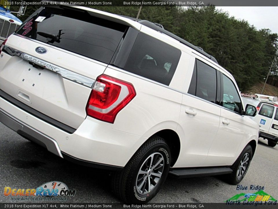 2018 Ford Expedition XLT 4x4 White Platinum / Medium Stone Photo #33
