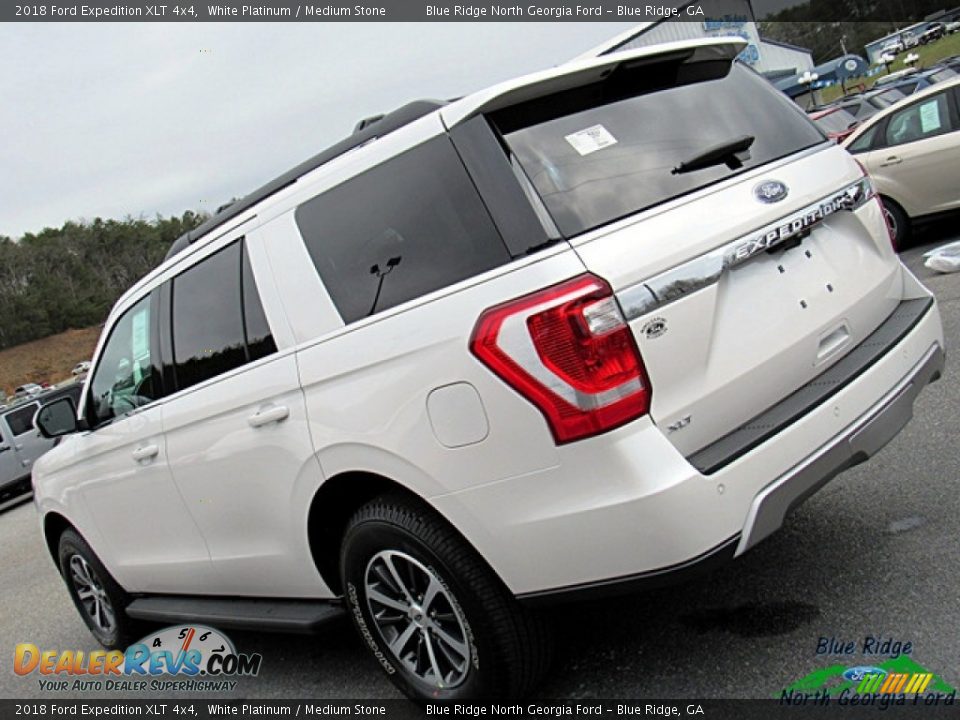 2018 Ford Expedition XLT 4x4 White Platinum / Medium Stone Photo #34