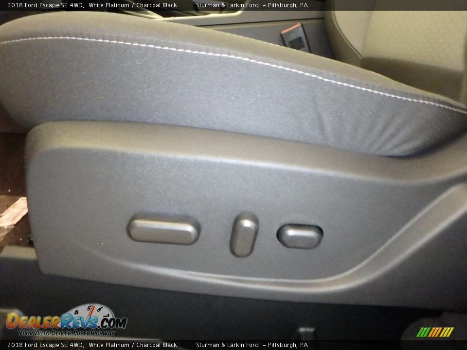 2018 Ford Escape SE 4WD White Platinum / Charcoal Black Photo #11