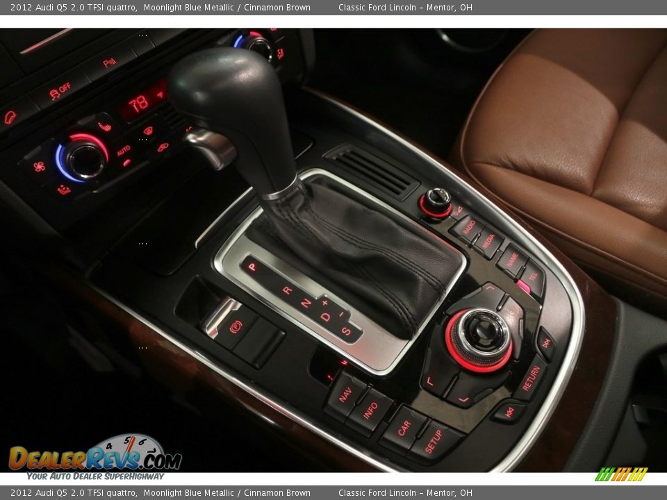 2012 Audi Q5 2.0 TFSI quattro Moonlight Blue Metallic / Cinnamon Brown Photo #14