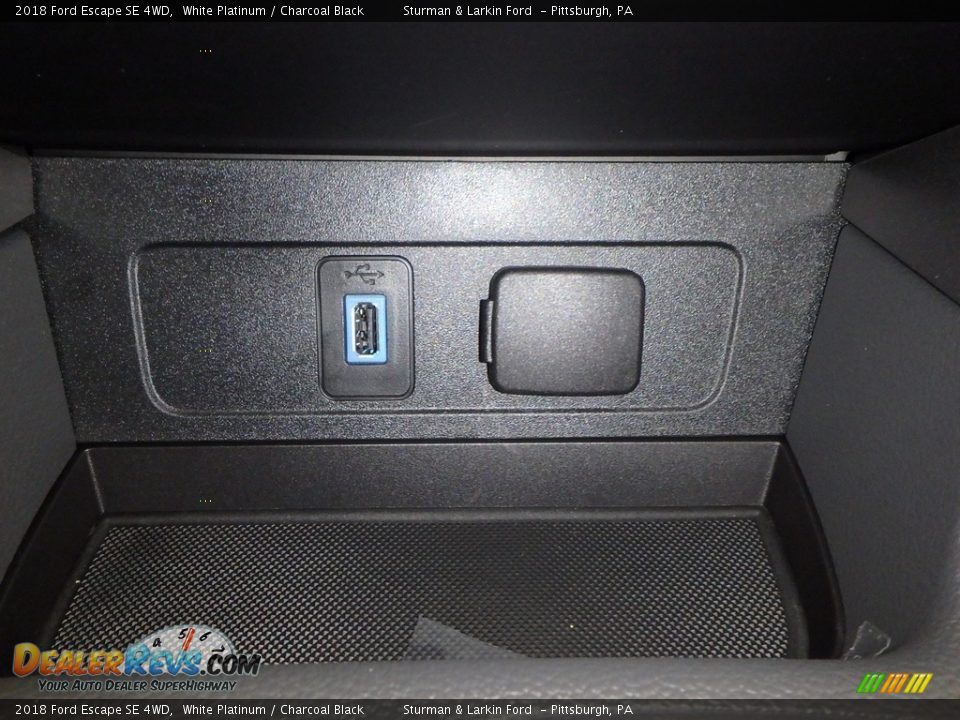 2018 Ford Escape SE 4WD White Platinum / Charcoal Black Photo #15