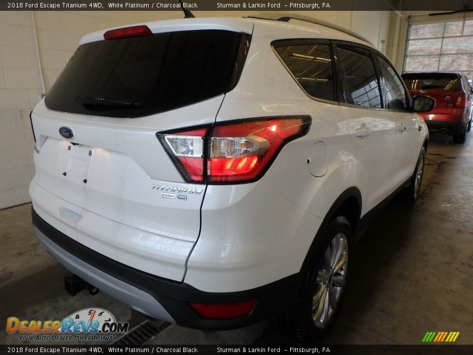 2018 Ford Escape Titanium 4WD White Platinum / Charcoal Black Photo #2