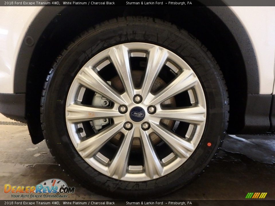 2018 Ford Escape Titanium 4WD White Platinum / Charcoal Black Photo #5