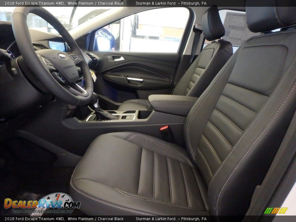 2018 Ford Escape Titanium 4WD White Platinum / Charcoal Black Photo #6