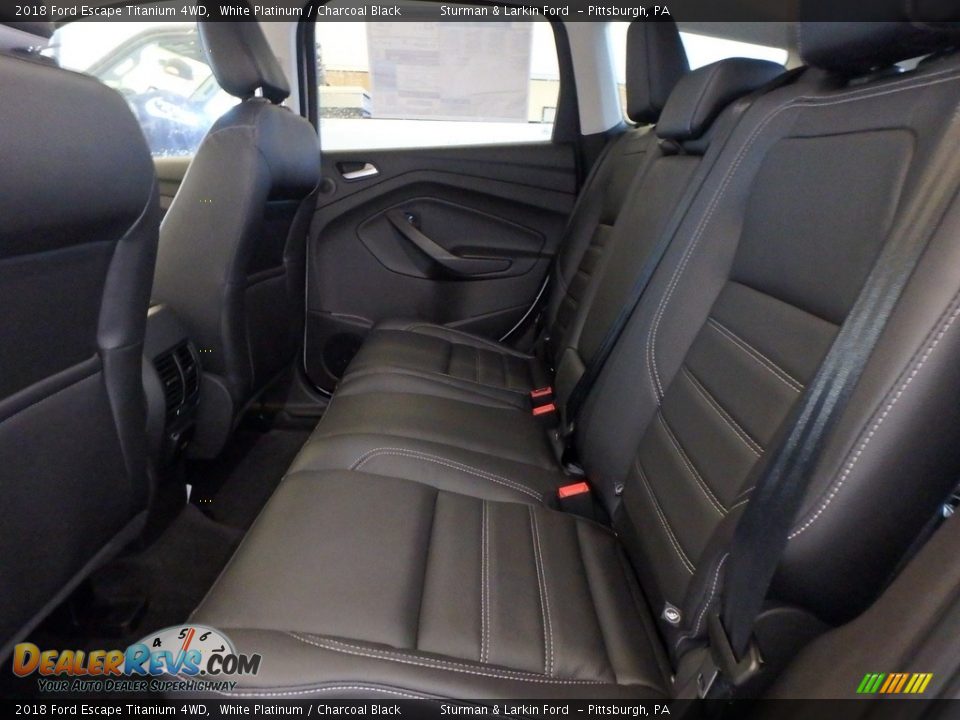 2018 Ford Escape Titanium 4WD White Platinum / Charcoal Black Photo #7