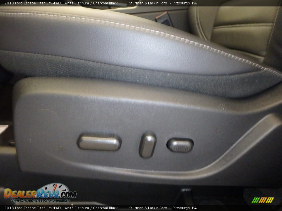 2018 Ford Escape Titanium 4WD White Platinum / Charcoal Black Photo #11