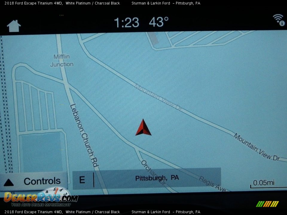 2018 Ford Escape Titanium 4WD White Platinum / Charcoal Black Photo #12