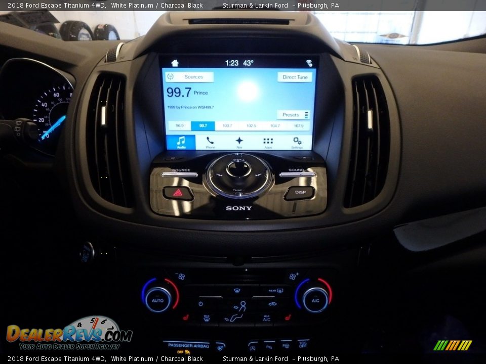 2018 Ford Escape Titanium 4WD White Platinum / Charcoal Black Photo #13