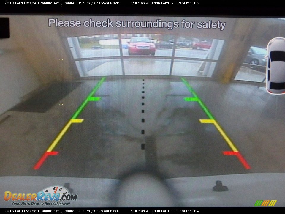 2018 Ford Escape Titanium 4WD White Platinum / Charcoal Black Photo #14