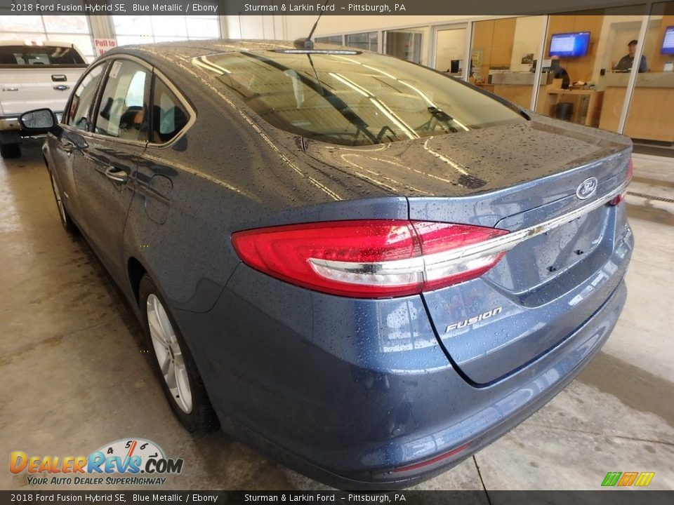 2018 Ford Fusion Hybrid SE Blue Metallic / Ebony Photo #3