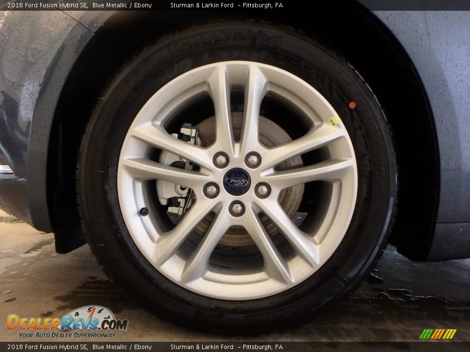 2018 Ford Fusion Hybrid SE Blue Metallic / Ebony Photo #5