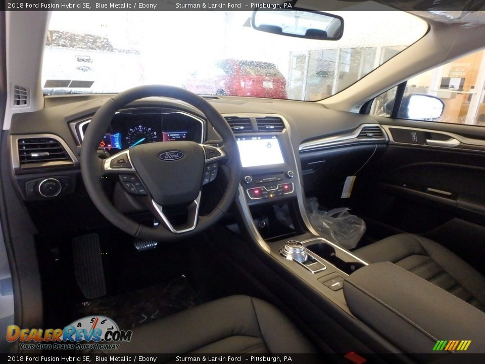 2018 Ford Fusion Hybrid SE Blue Metallic / Ebony Photo #8
