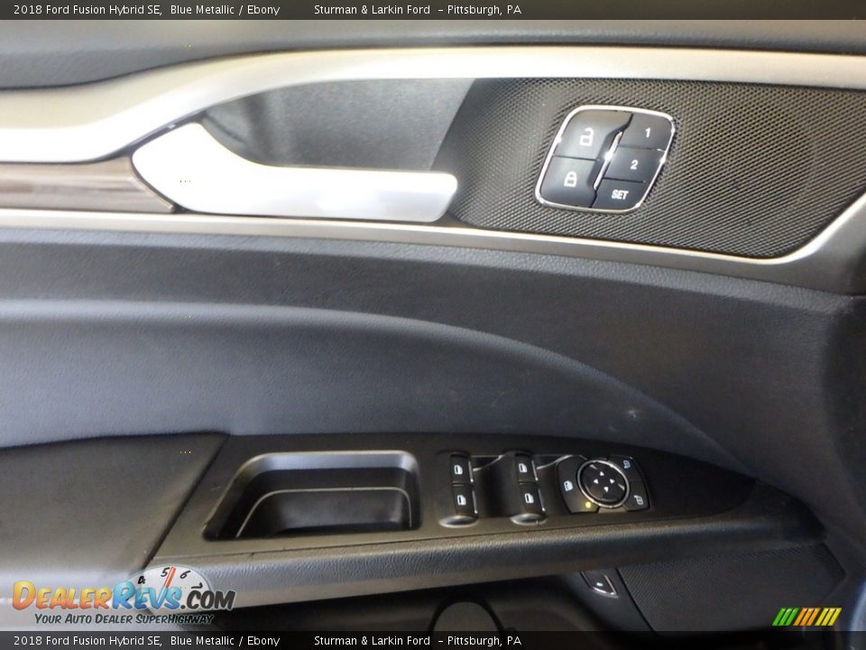 2018 Ford Fusion Hybrid SE Blue Metallic / Ebony Photo #9