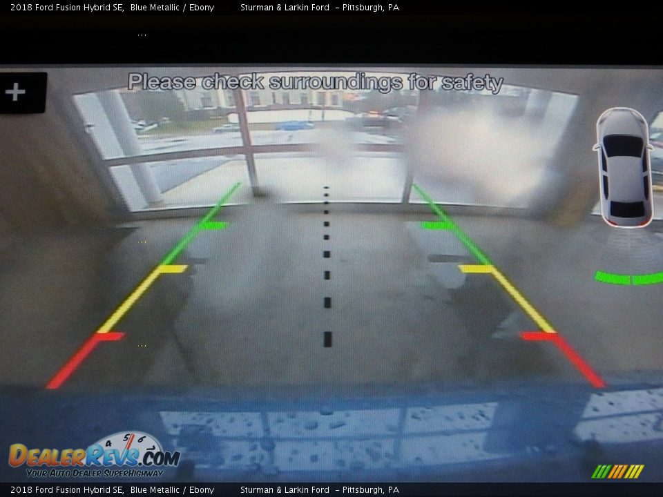 2018 Ford Fusion Hybrid SE Blue Metallic / Ebony Photo #14