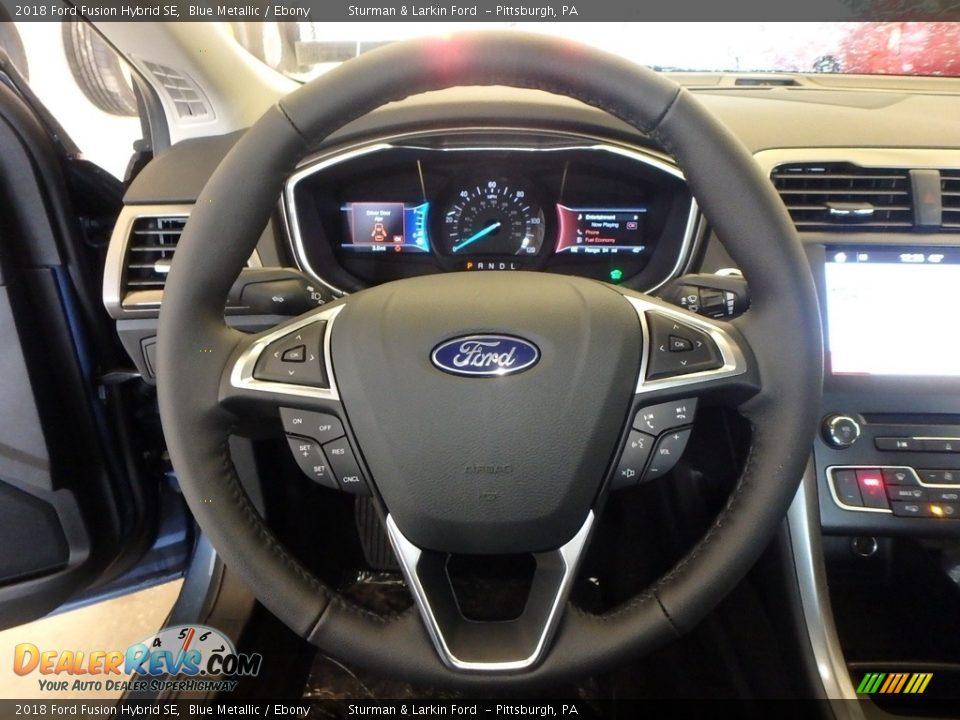 2018 Ford Fusion Hybrid SE Blue Metallic / Ebony Photo #15