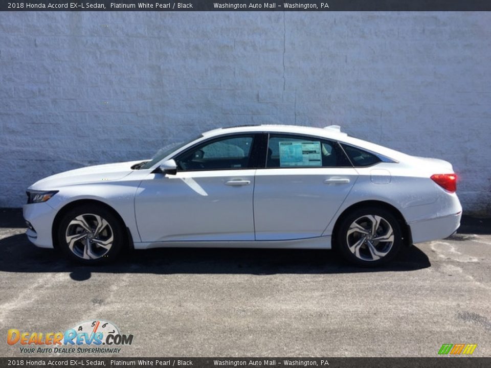 2018 Honda Accord EX-L Sedan Platinum White Pearl / Black Photo #7