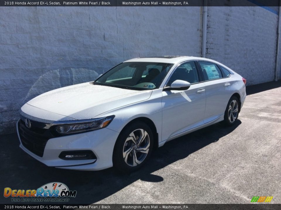 2018 Honda Accord EX-L Sedan Platinum White Pearl / Black Photo #8