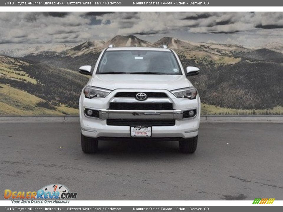 2018 Toyota 4Runner Limited 4x4 Blizzard White Pearl / Redwood Photo #2