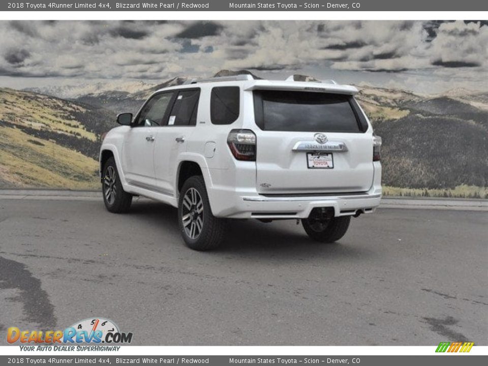 2018 Toyota 4Runner Limited 4x4 Blizzard White Pearl / Redwood Photo #3