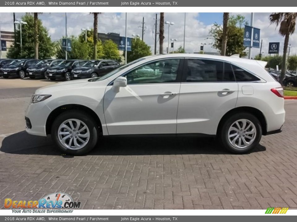 2018 Acura RDX AWD White Diamond Pearl / Parchment Photo #4