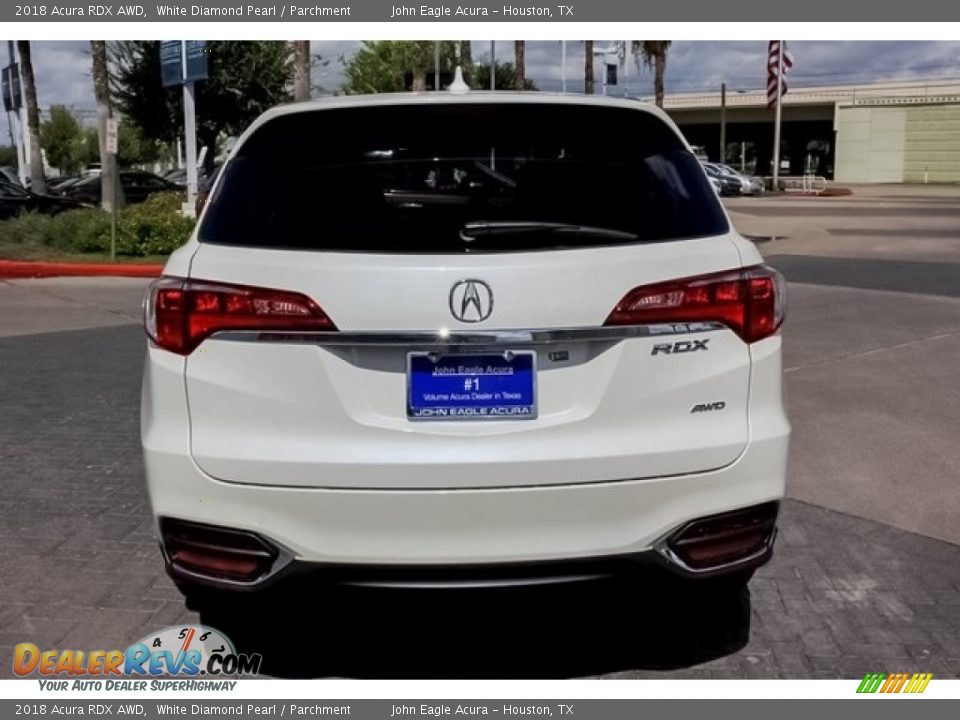 2018 Acura RDX AWD White Diamond Pearl / Parchment Photo #6